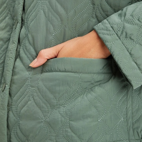 Fabletics quilted loft olive green jacket size XLarge - Picture 5 of 11